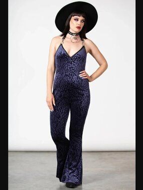 NWT Killstar Purple Huntress Halter Catsuit